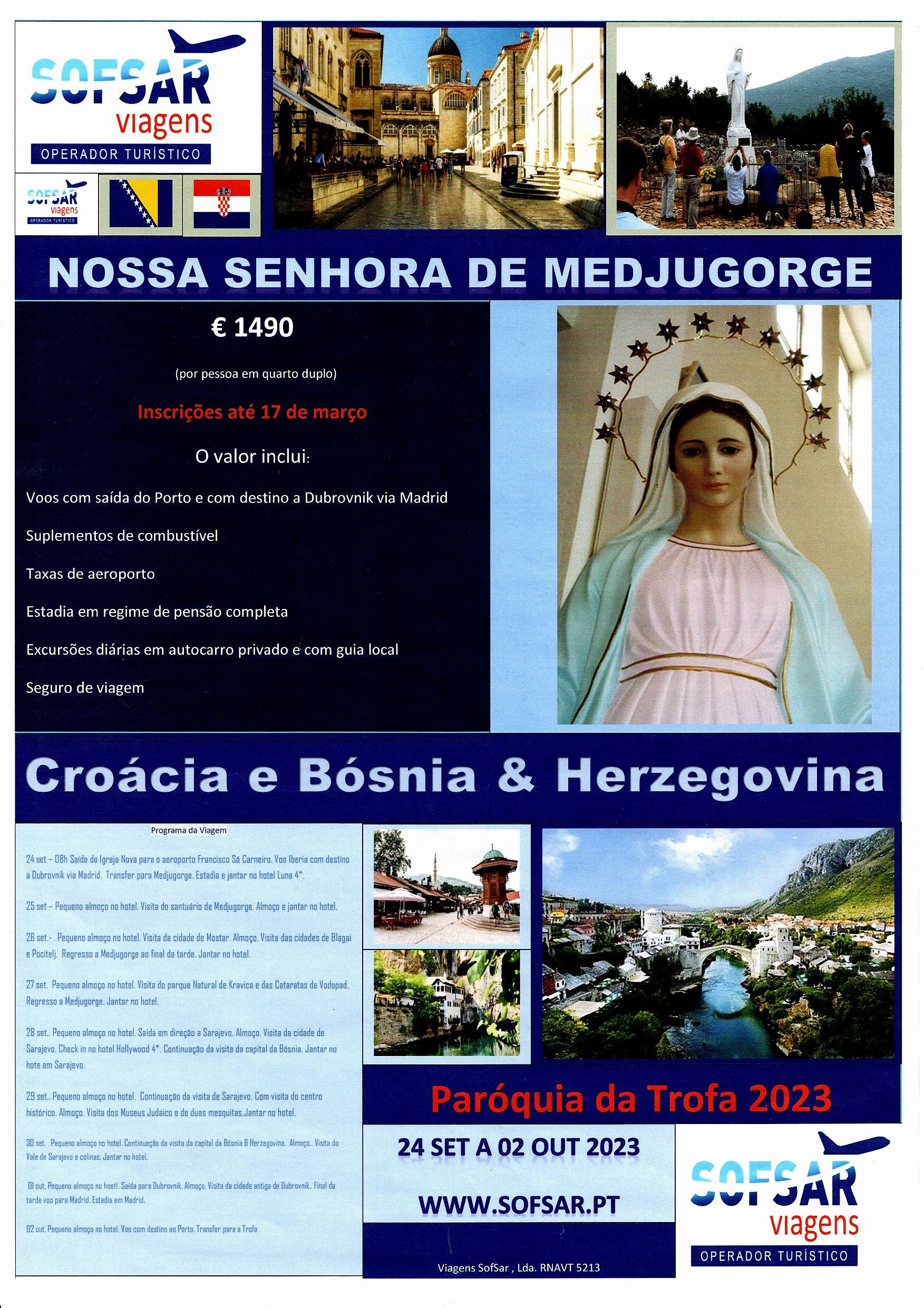 cartaz viagem a bosnia